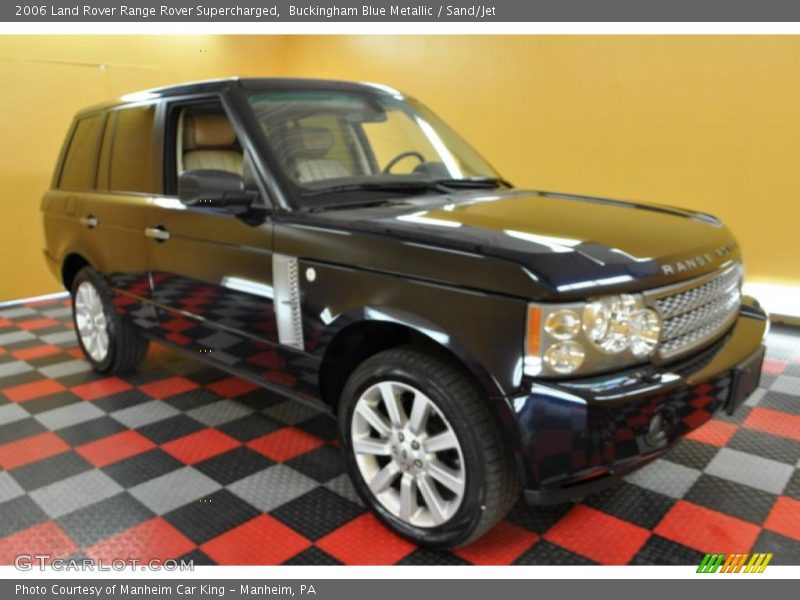 Buckingham Blue Metallic / Sand/Jet 2006 Land Rover Range Rover Supercharged