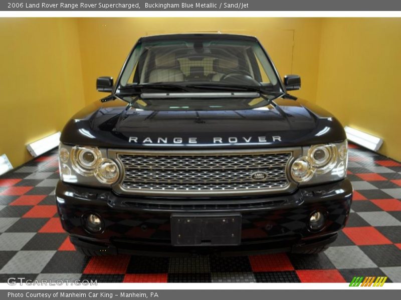 Buckingham Blue Metallic / Sand/Jet 2006 Land Rover Range Rover Supercharged