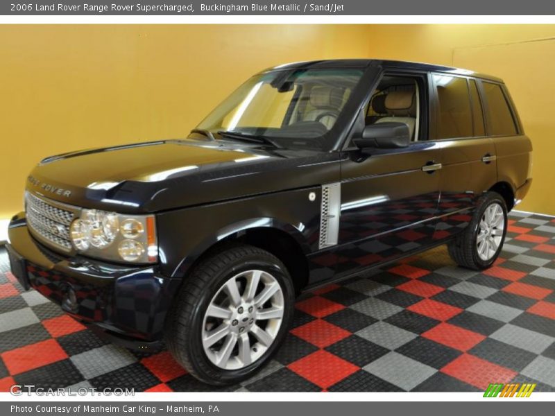 Buckingham Blue Metallic / Sand/Jet 2006 Land Rover Range Rover Supercharged