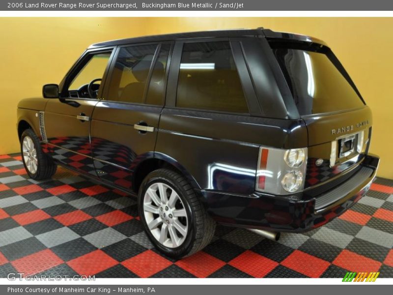 Buckingham Blue Metallic / Sand/Jet 2006 Land Rover Range Rover Supercharged