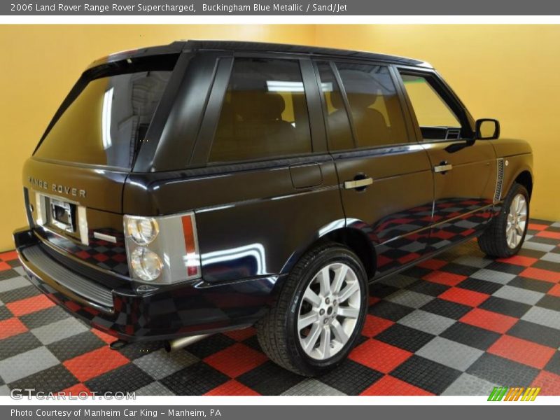 Buckingham Blue Metallic / Sand/Jet 2006 Land Rover Range Rover Supercharged