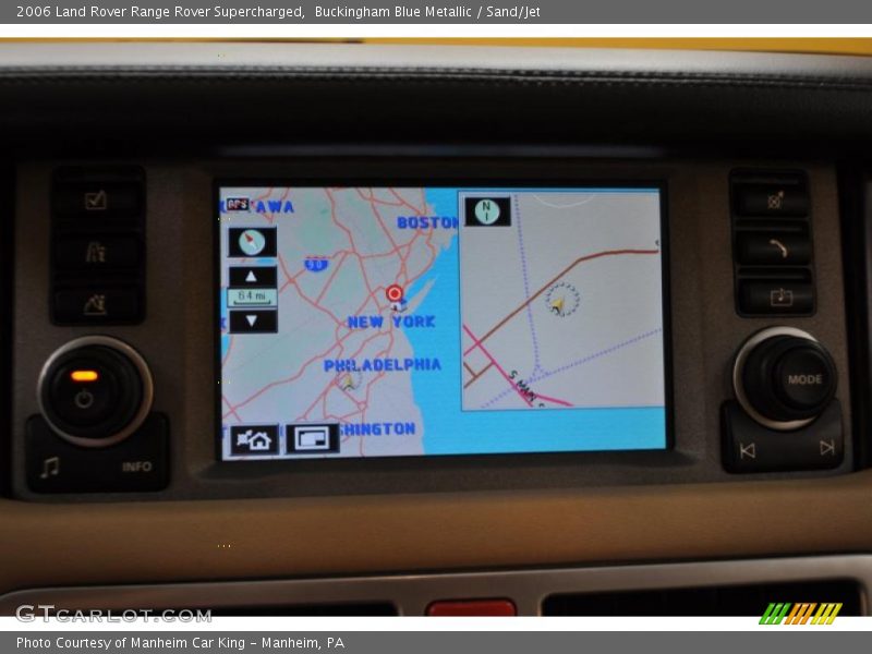 Buckingham Blue Metallic / Sand/Jet 2006 Land Rover Range Rover Supercharged