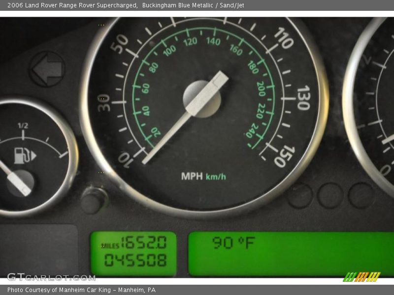 Buckingham Blue Metallic / Sand/Jet 2006 Land Rover Range Rover Supercharged