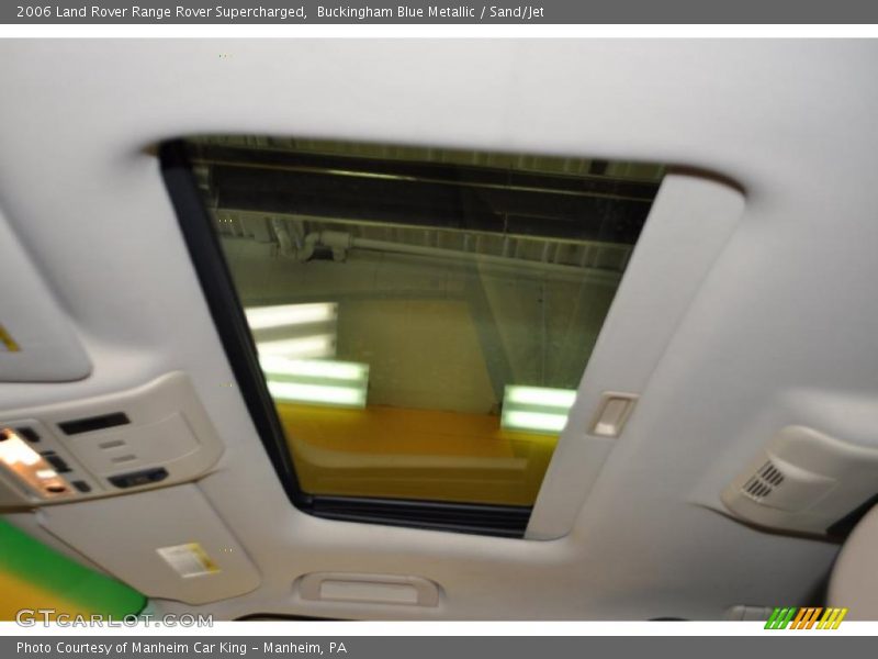 Buckingham Blue Metallic / Sand/Jet 2006 Land Rover Range Rover Supercharged