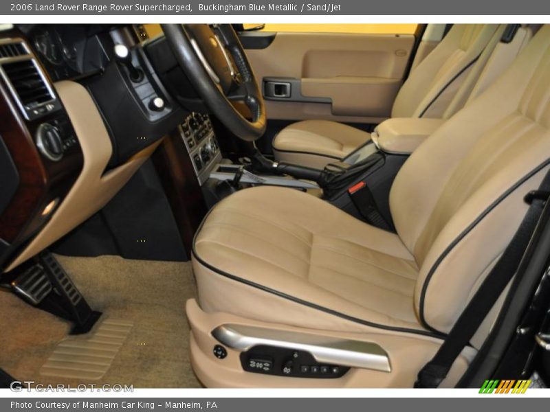 Buckingham Blue Metallic / Sand/Jet 2006 Land Rover Range Rover Supercharged