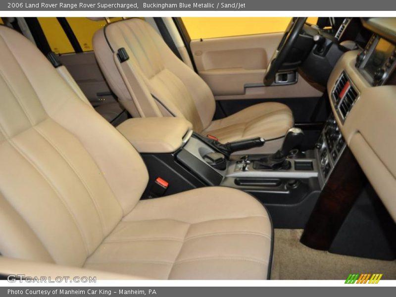 Buckingham Blue Metallic / Sand/Jet 2006 Land Rover Range Rover Supercharged