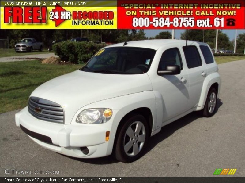 Summit White / Gray 2009 Chevrolet HHR LS