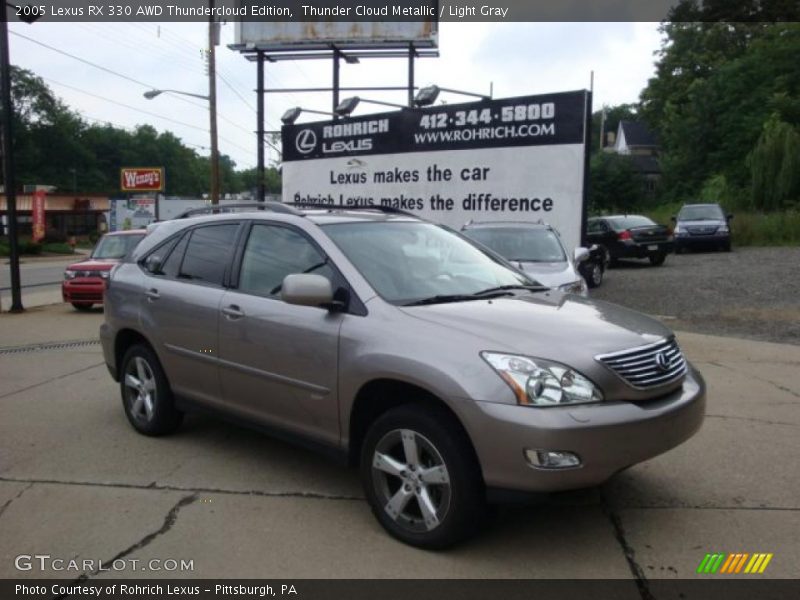 Thunder Cloud Metallic / Light Gray 2005 Lexus RX 330 AWD Thundercloud Edition