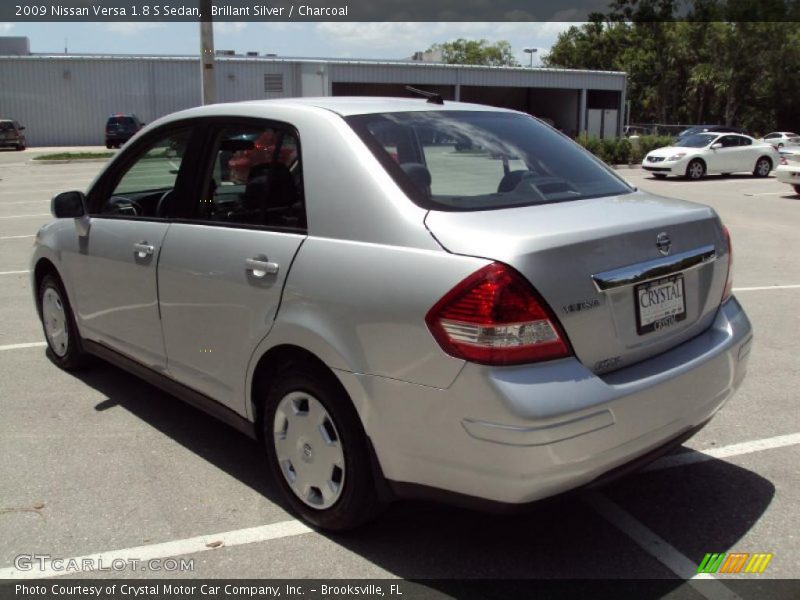 Brillant Silver / Charcoal 2009 Nissan Versa 1.8 S Sedan