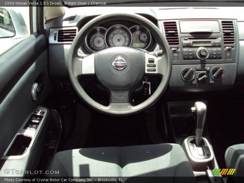 Brillant Silver / Charcoal 2009 Nissan Versa 1.8 S Sedan