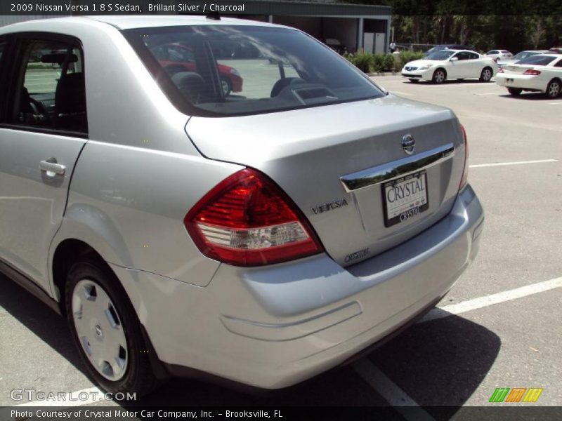 Brillant Silver / Charcoal 2009 Nissan Versa 1.8 S Sedan