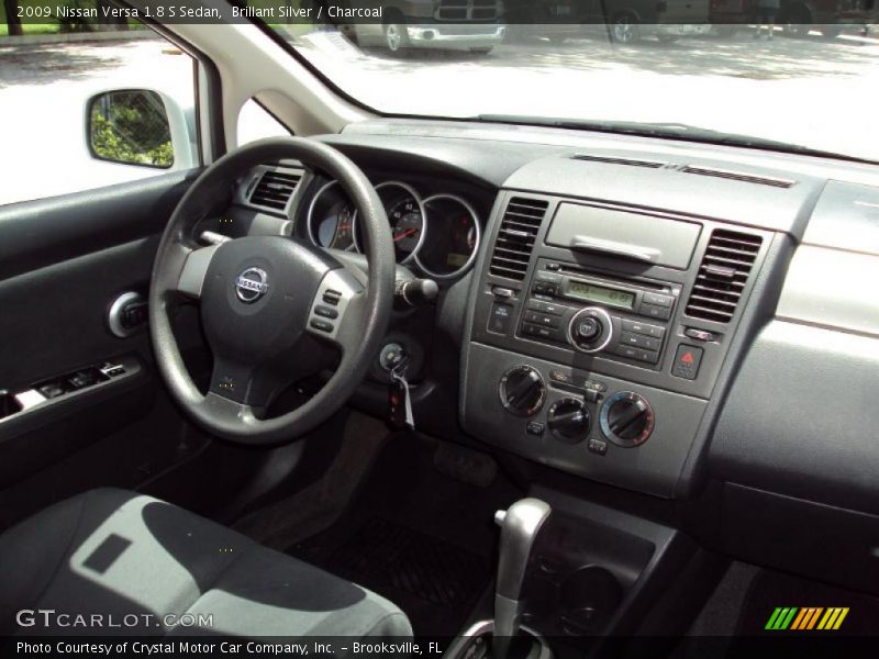 Brillant Silver / Charcoal 2009 Nissan Versa 1.8 S Sedan