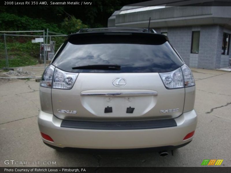 Savannah Metallic / Ivory 2008 Lexus RX 350 AWD