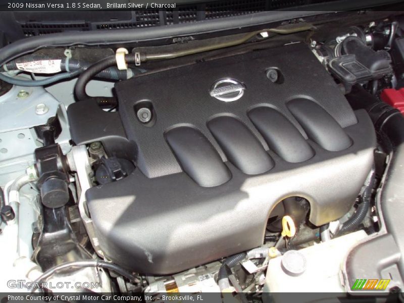 Brillant Silver / Charcoal 2009 Nissan Versa 1.8 S Sedan