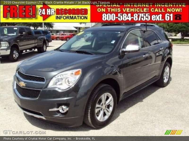 Black Granite Metallic / Jet Black/Light Titanium 2010 Chevrolet Equinox LTZ