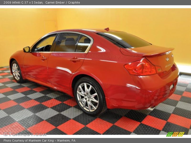 Garnet Ember / Graphite 2009 Infiniti G 37 x S Sedan