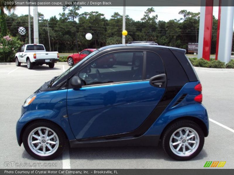 Blue Metallic / Design Black 2009 Smart fortwo passion coupe