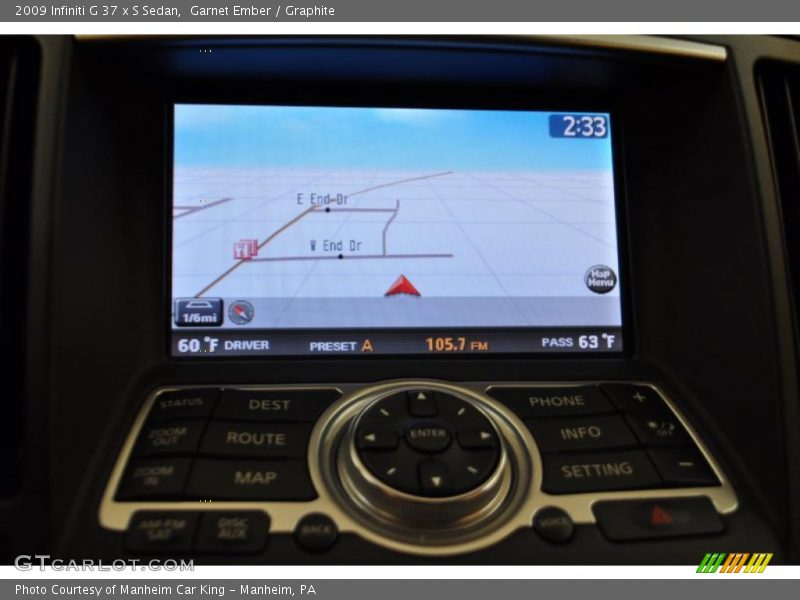 Garnet Ember / Graphite 2009 Infiniti G 37 x S Sedan