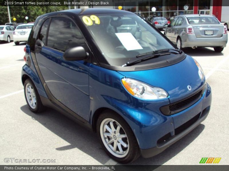 Blue Metallic / Design Black 2009 Smart fortwo passion coupe