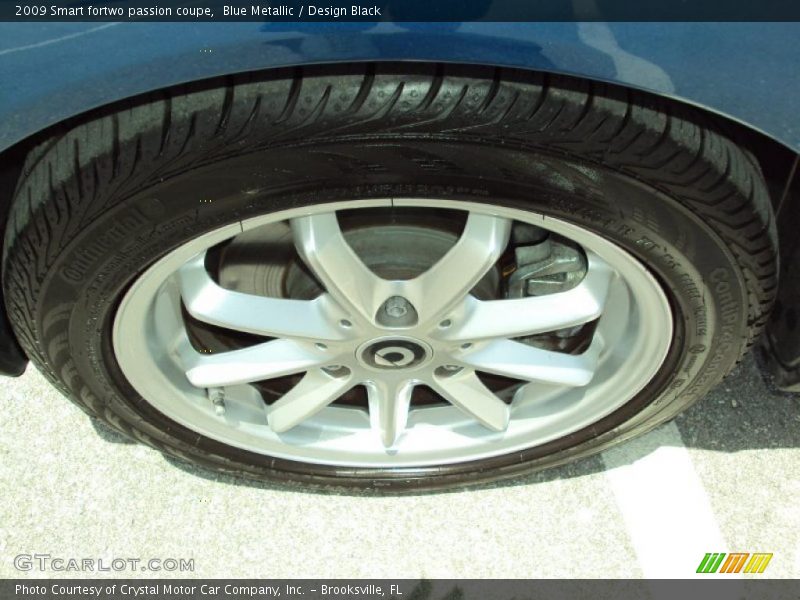 Blue Metallic / Design Black 2009 Smart fortwo passion coupe