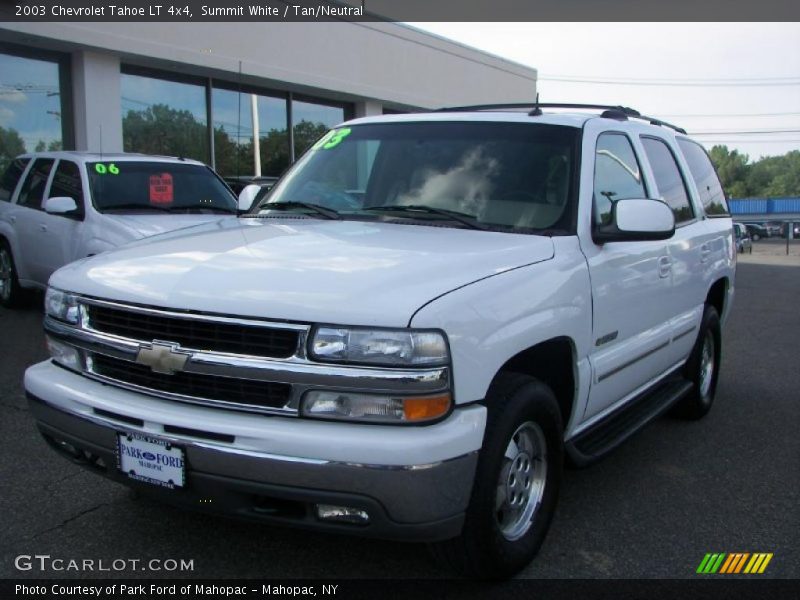 Summit White / Tan/Neutral 2003 Chevrolet Tahoe LT 4x4