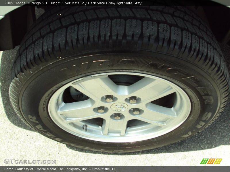 Bright Silver Metallic / Dark Slate Gray/Light Slate Gray 2009 Dodge Durango SLT