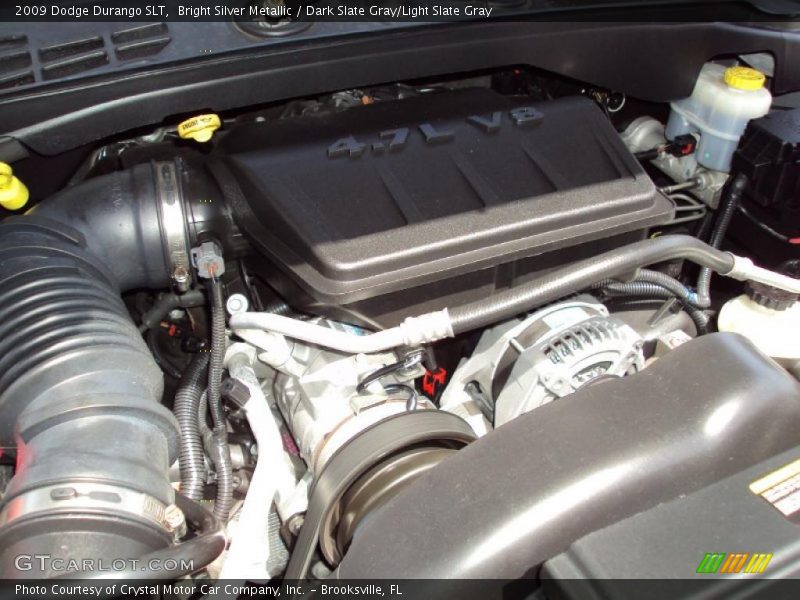 Bright Silver Metallic / Dark Slate Gray/Light Slate Gray 2009 Dodge Durango SLT