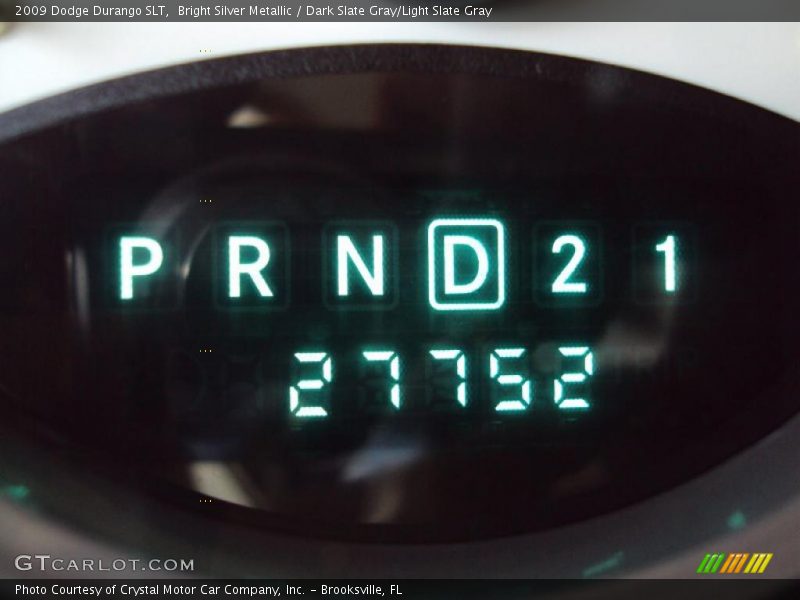 Bright Silver Metallic / Dark Slate Gray/Light Slate Gray 2009 Dodge Durango SLT