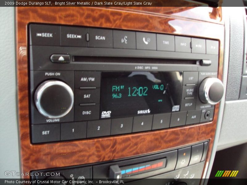 Bright Silver Metallic / Dark Slate Gray/Light Slate Gray 2009 Dodge Durango SLT