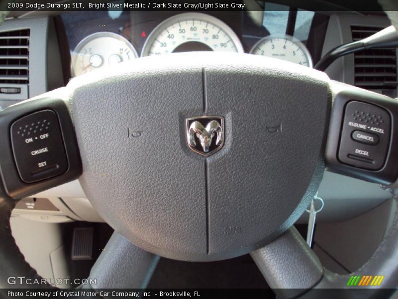 Bright Silver Metallic / Dark Slate Gray/Light Slate Gray 2009 Dodge Durango SLT