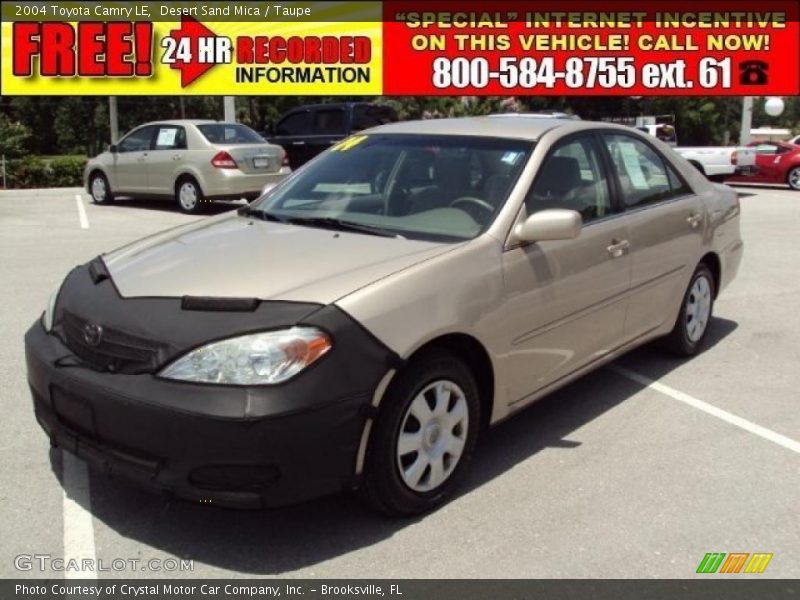 Desert Sand Mica / Taupe 2004 Toyota Camry LE