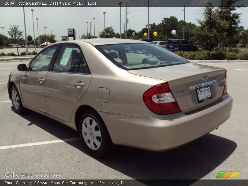 Desert Sand Mica / Taupe 2004 Toyota Camry LE