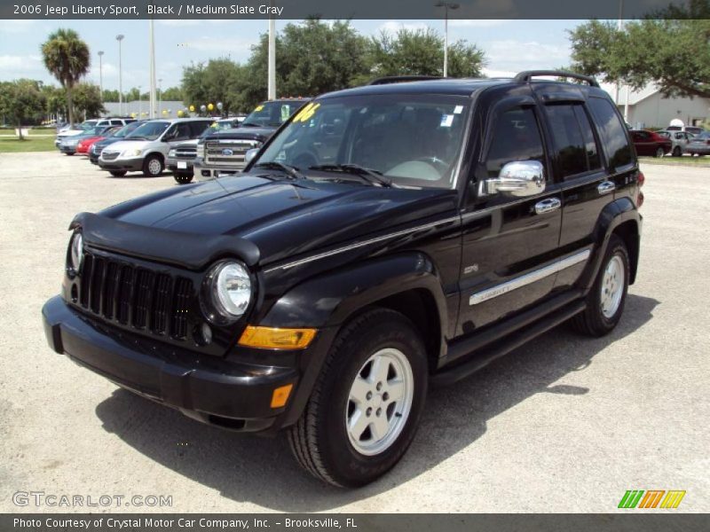 Black / Medium Slate Gray 2006 Jeep Liberty Sport