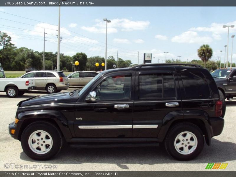 Black / Medium Slate Gray 2006 Jeep Liberty Sport