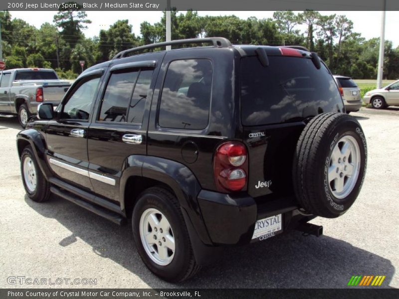 Black / Medium Slate Gray 2006 Jeep Liberty Sport