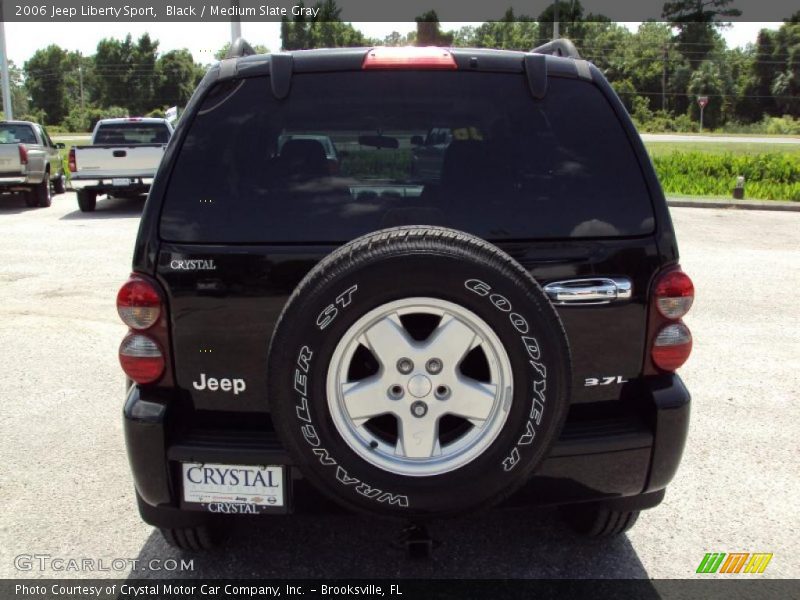 Black / Medium Slate Gray 2006 Jeep Liberty Sport