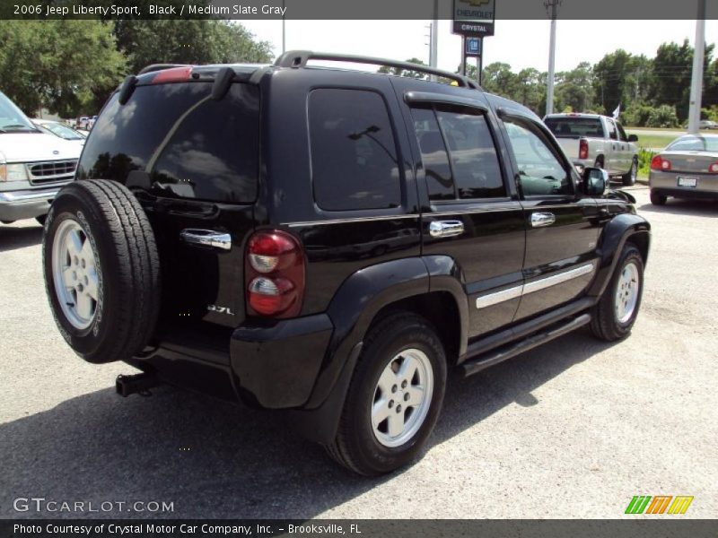 Black / Medium Slate Gray 2006 Jeep Liberty Sport