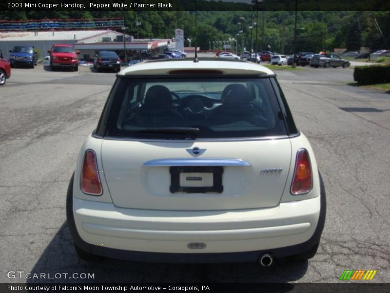 Pepper White / Panther Black 2003 Mini Cooper Hardtop