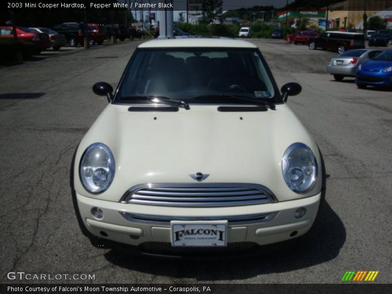 Pepper White / Panther Black 2003 Mini Cooper Hardtop