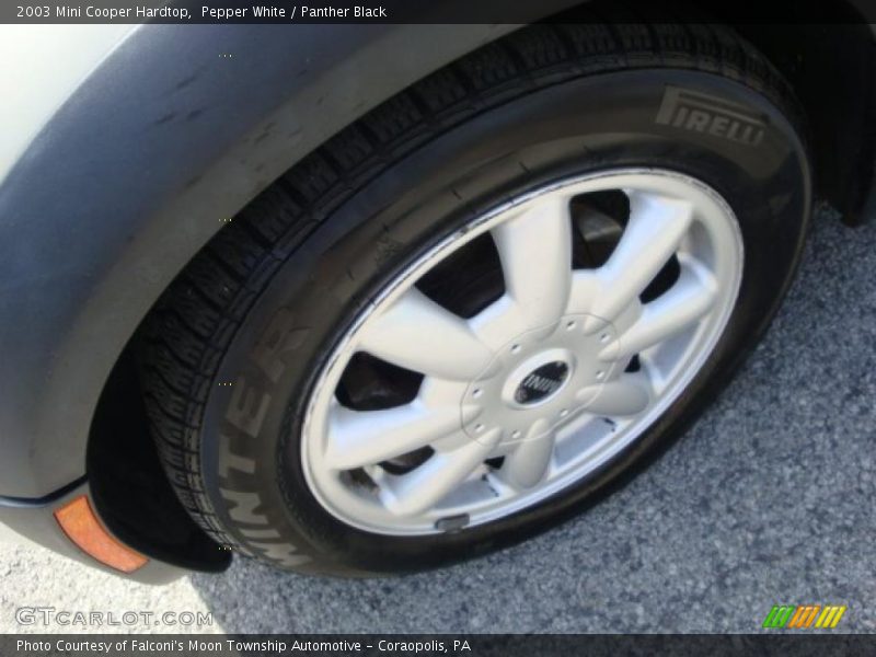 Pepper White / Panther Black 2003 Mini Cooper Hardtop