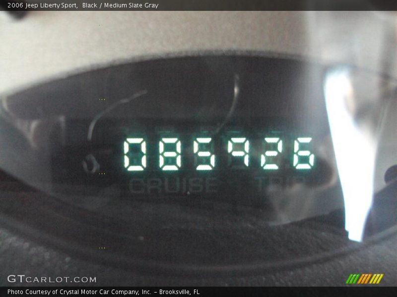 Black / Medium Slate Gray 2006 Jeep Liberty Sport