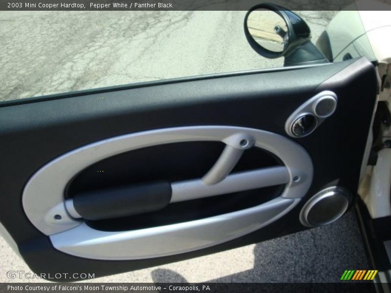 Pepper White / Panther Black 2003 Mini Cooper Hardtop