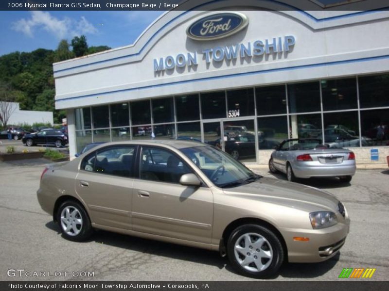 Champagne Beige / Beige 2006 Hyundai Elantra GLS Sedan