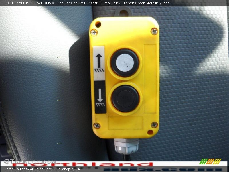 Forest Green Metallic / Steel 2011 Ford F350 Super Duty XL Regular Cab 4x4 Chassis Dump Truck