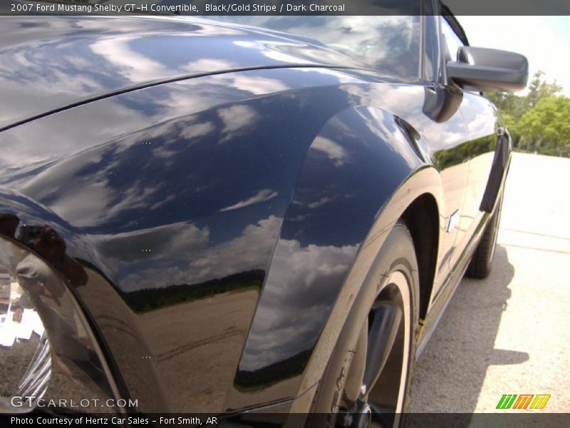 Black/Gold Stripe / Dark Charcoal 2007 Ford Mustang Shelby GT-H Convertible