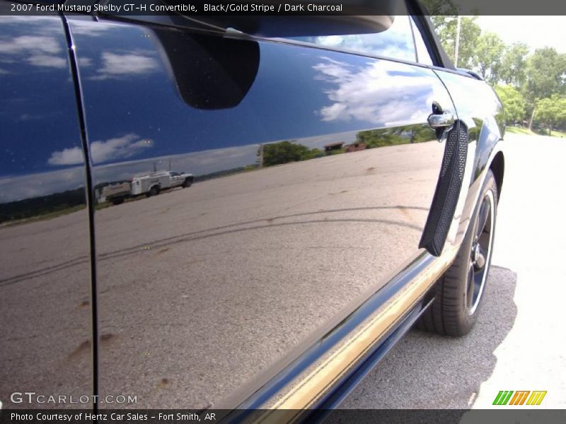 Black/Gold Stripe / Dark Charcoal 2007 Ford Mustang Shelby GT-H Convertible