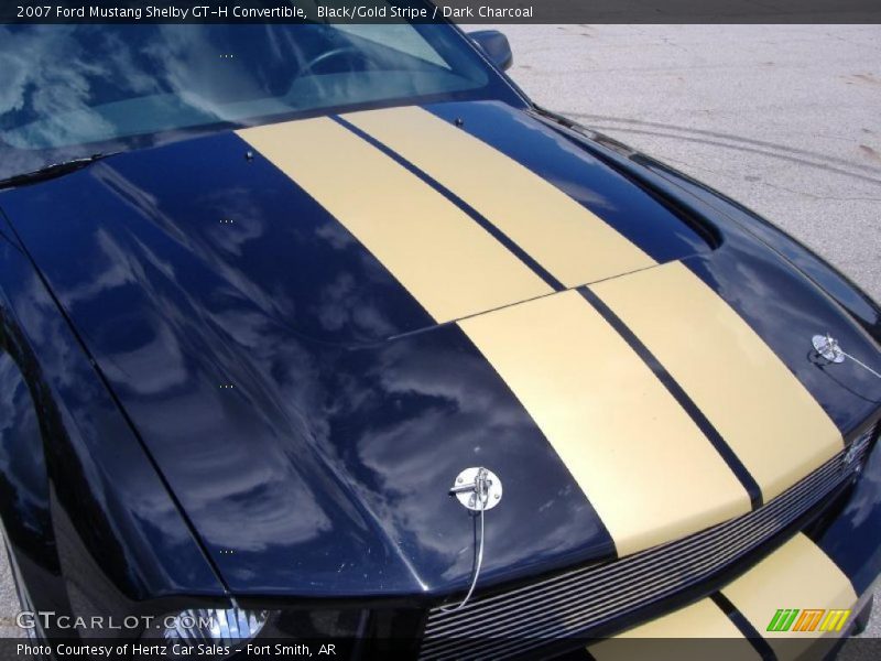 Black/Gold Stripe / Dark Charcoal 2007 Ford Mustang Shelby GT-H Convertible