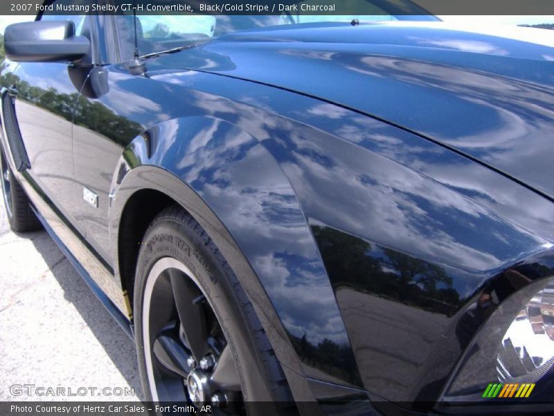 Black/Gold Stripe / Dark Charcoal 2007 Ford Mustang Shelby GT-H Convertible