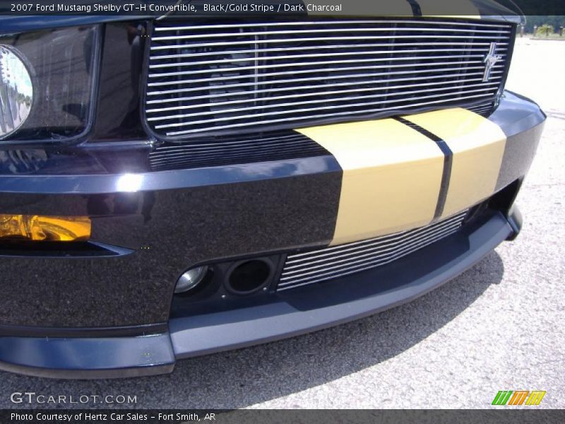 Black/Gold Stripe / Dark Charcoal 2007 Ford Mustang Shelby GT-H Convertible