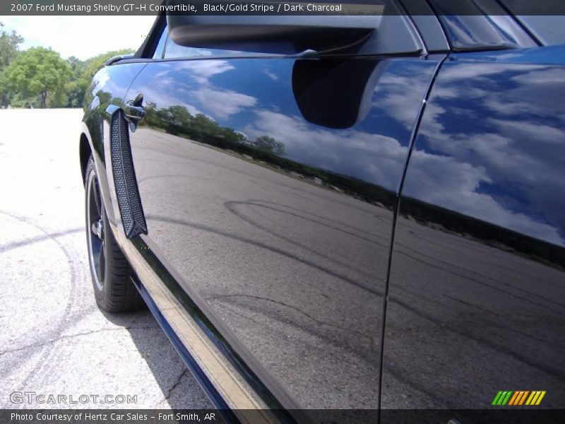 Black/Gold Stripe / Dark Charcoal 2007 Ford Mustang Shelby GT-H Convertible